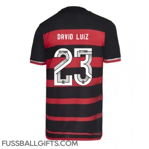 Flamengo David Luiz #23 Fußballbekleidung Heimtrikot 2024-25 Kurzarm